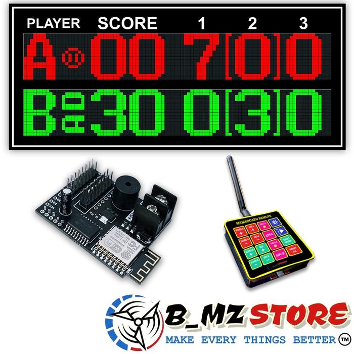 TERMURAH Kontroller - Papan Skor Tenis Lapangan Papan - Score Board Tennis READY STOCK