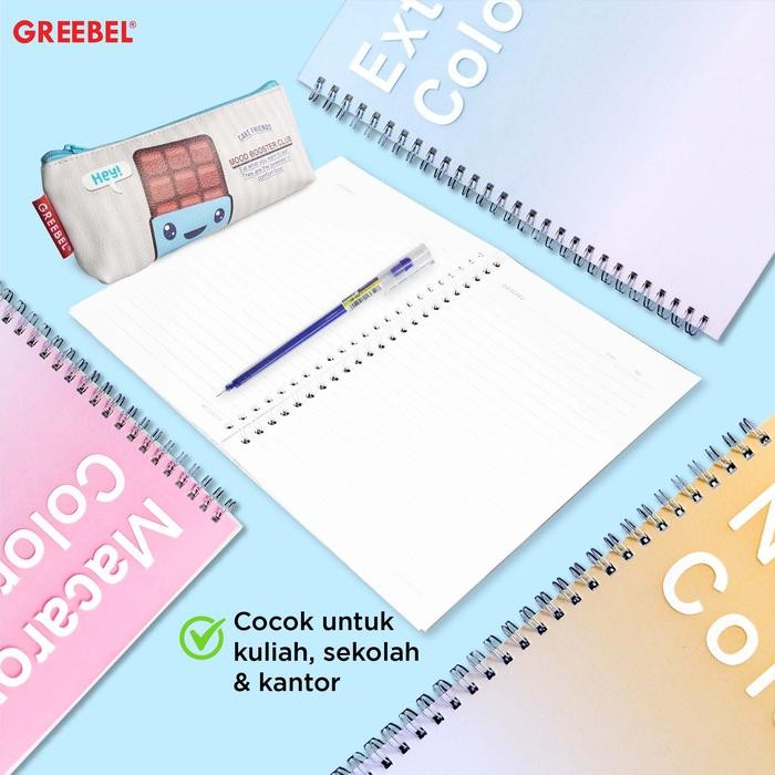 GREEBEL Ring Book / Buku Tulis / Agenda / Buku Catatan Spiral Note Book / Ring Book 8060 B5 PP-5 /
