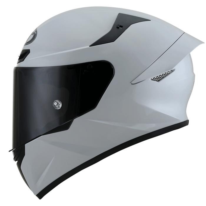 HELM KYT TT COURSE PLAIN (VISOR CLEAR) - ASPHALT GREY