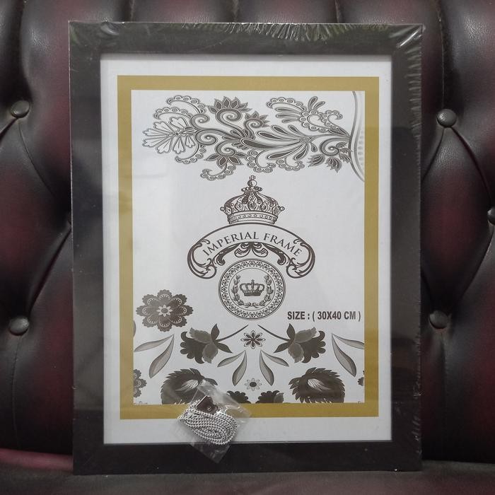 Bingkai Figura Frame Foto 17R/A3 (30X40 CM) Minimalis Hitam/Putih/Cklt
