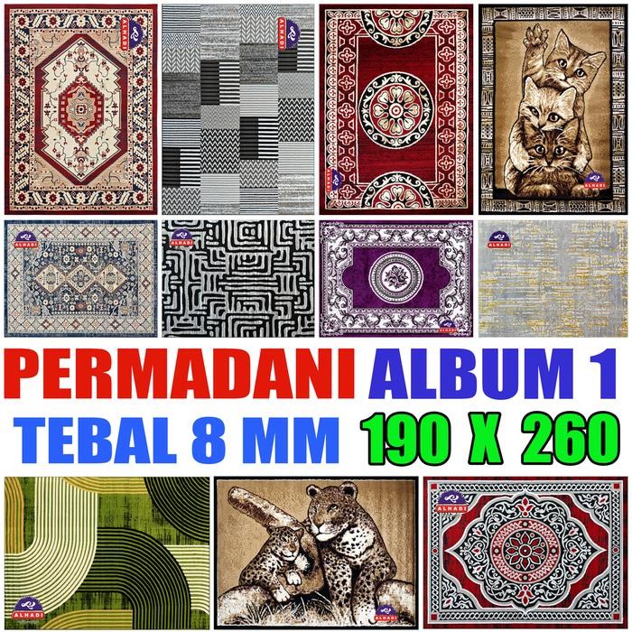 Terlaris Alhadi Permadani 190 x 260cm Tebal 8mm Karpet Lantai Shabel Mobel Afbel Abstrak Exotic