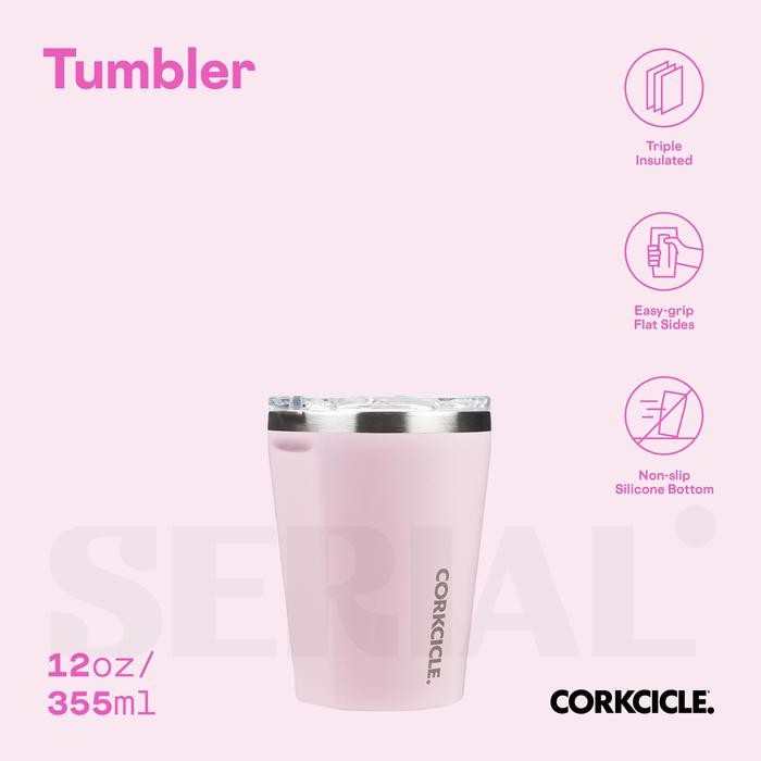 ASLI CORKCICLE Tumbler 12oz - Classic Rose Quartz READY STOCK