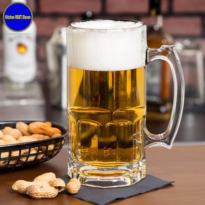 GELAS GAGANG BESAR MUG 700 ML / GELAS JUMBO/GELAS KACA JUMBO TINGGI GENDUT GELAS BEER