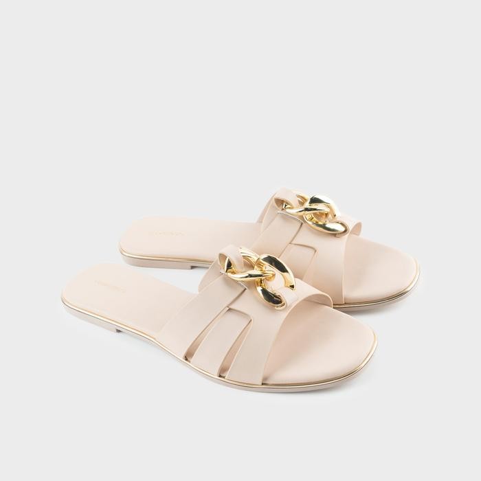URBAN&CO Sandal Wanita Jesy Slip On Sandals Korean Style Sandal Karet Kasual Jepit Flat