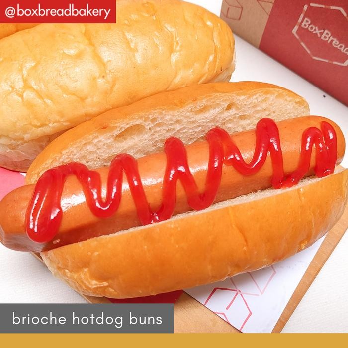 Breakfeast- Roti Hotdog Bun Brioche (Pack Of 4) - Boxbread Bun