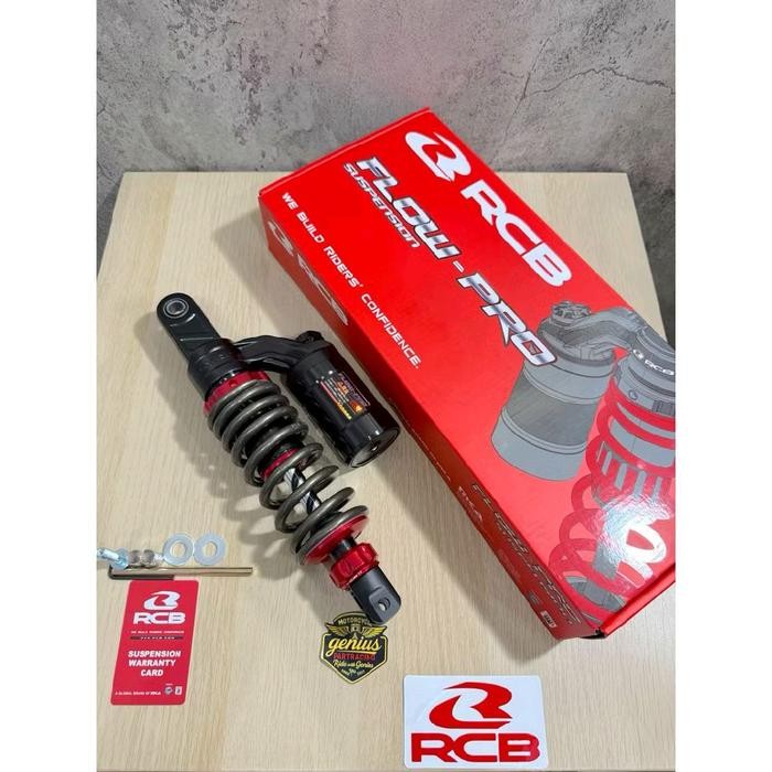Unik Shock Breaker Belakang Rcb Flow Pro ( 305Mm ) Mio Sporty - Mio Smile - Mio Soul - Beat Karbu -