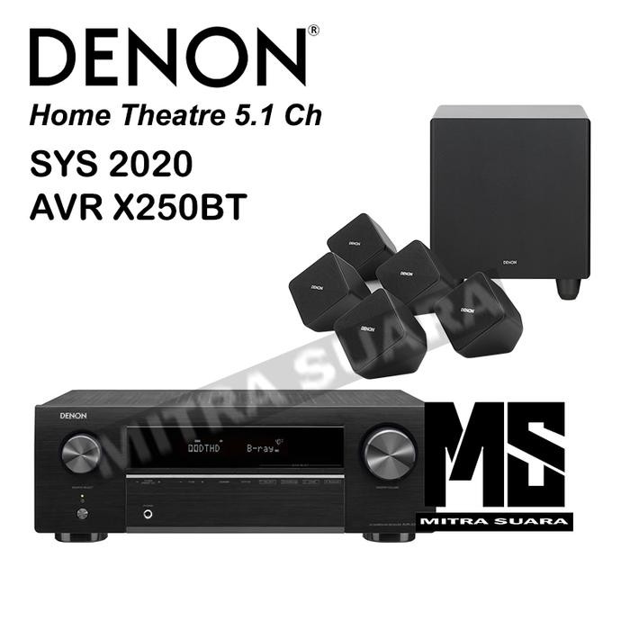 PROMO Paket Hemat Home Theater 5.1 Ch Denon AVRX250BT SYS2020