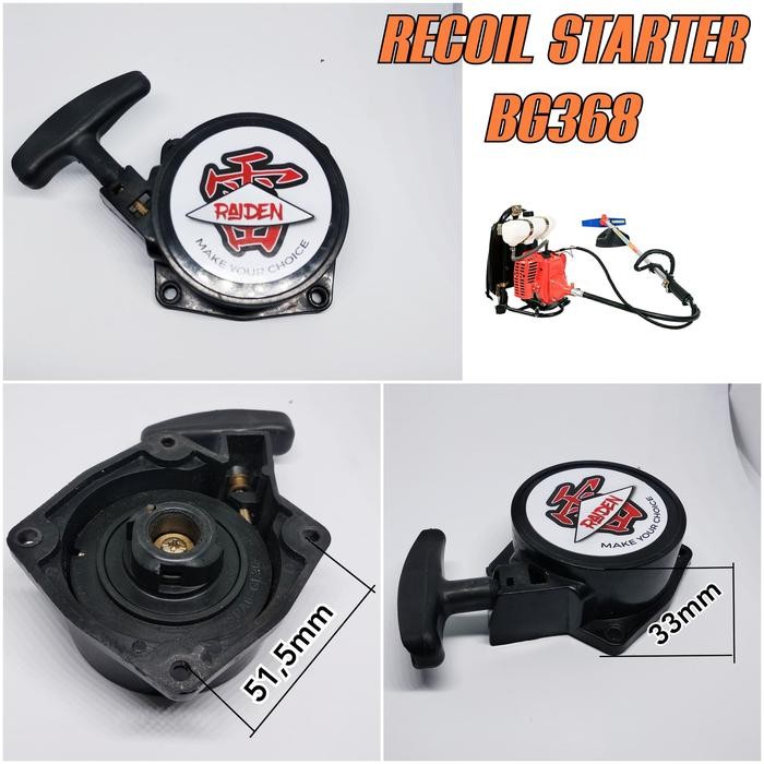 Recoil starter tarikan engkol mesin potong rumput Pro Tanaka 368 328