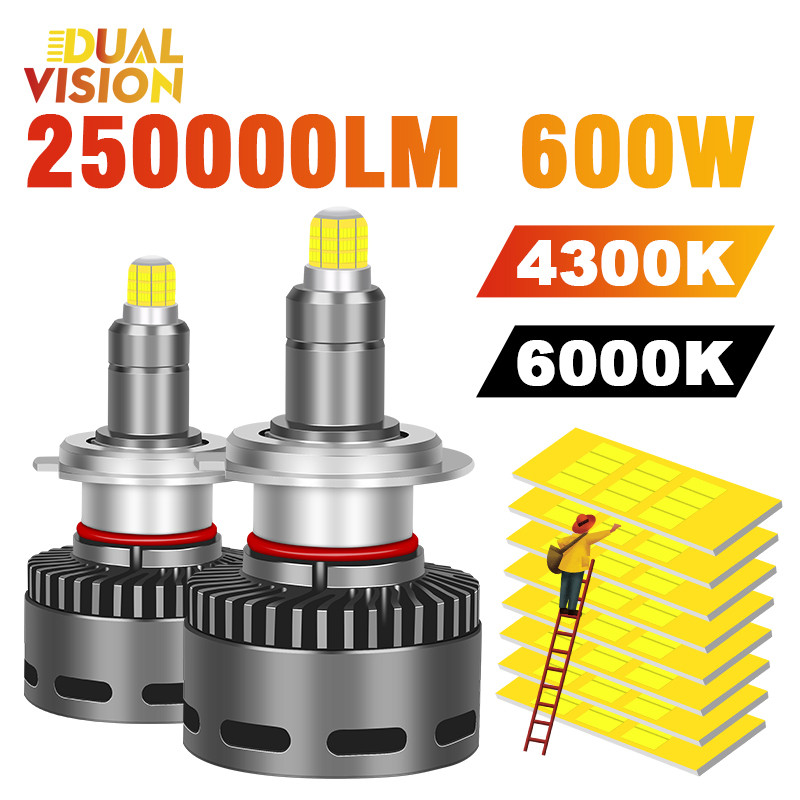 H7 LED 360 Canbus H11 H1 250000LM 600W HB3 HB4 9005 9006 D2S D4S LED
