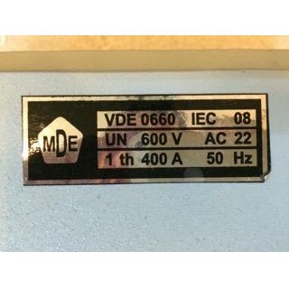 Gz Ohm Saklar Genset Mde 400A