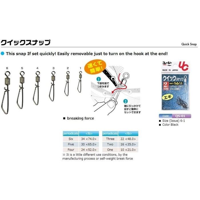 Kili-Kili Swivel Jig Ug Quick Snap Pasti Promo