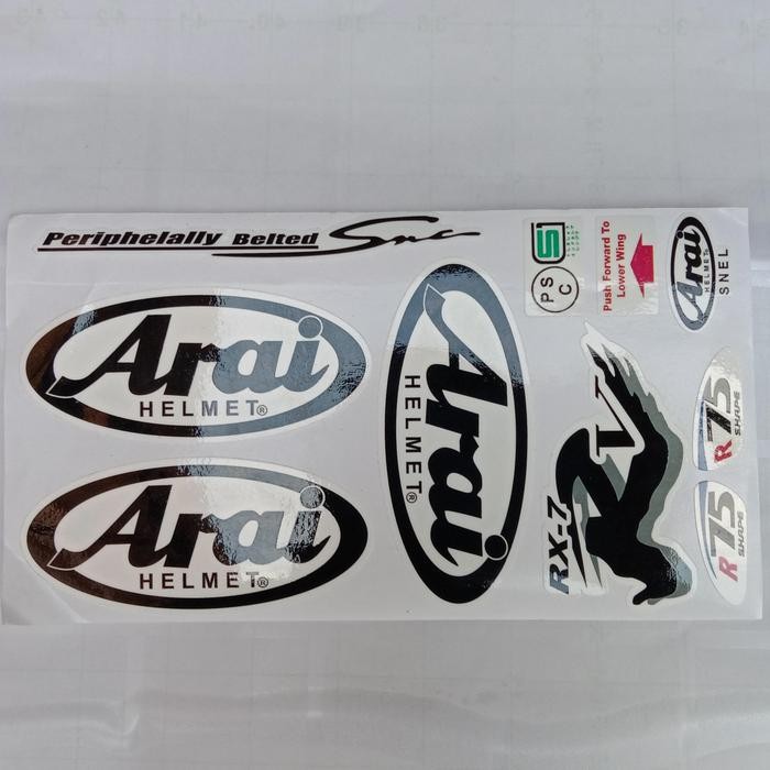TERMURAH Stiker set stiker helm Arai READY STOCK