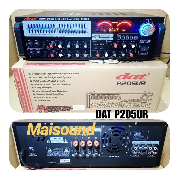 Gercep Power Ampli Dat P205Ur Amplifier Dat P 205Ur P 205 Ur Murah Terlariss 