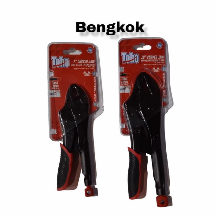 Tang Jepit Buaya Toho Bengkok 7" Tang Buaya Curved JAW 10" Bajul