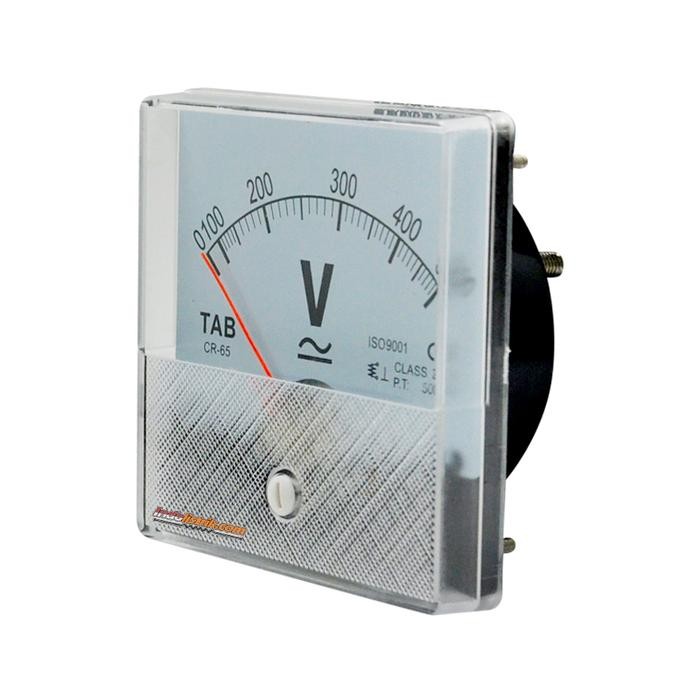 Volt Meter Analog AC / DC 500 V CR65 TAB