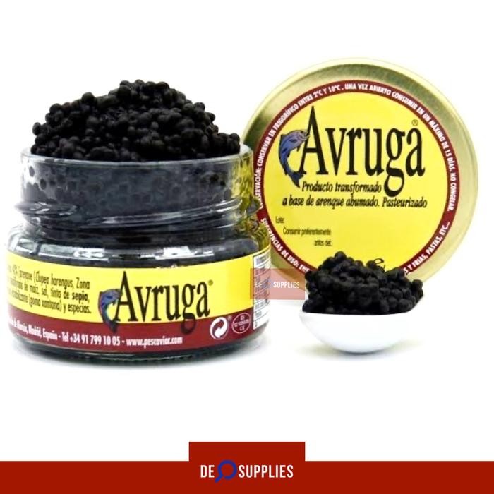 Avruga Caviar 120gr - Pescaviar Kaviar Telur Ikan Hitam Smoked Premium