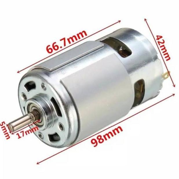 MOTOR DINAMO DC 12V TYPE 775 DC TORQUE HIGH POWER 4000 RPM