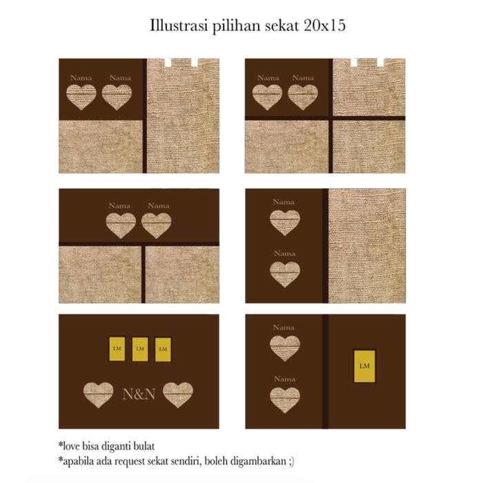 Ring Box Rustic 20x15cm / Kotak Mahar Seserahan / Seserahan Rustic