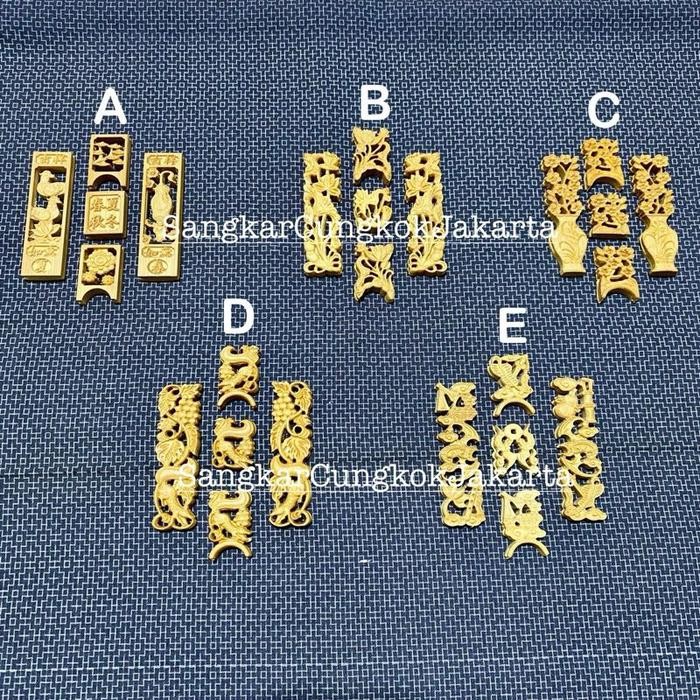 TERLARIS Aksess Pintu Sangkar Cungkok Peninggi Cepuk Stopper 1,7cm Murai Hwi Bahan Bambu Ukir READY