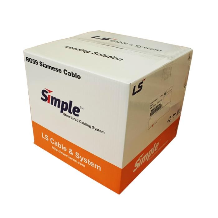 SALE Cable RG59 power LS / LG kabel coaxial cctv 1 roll 300m