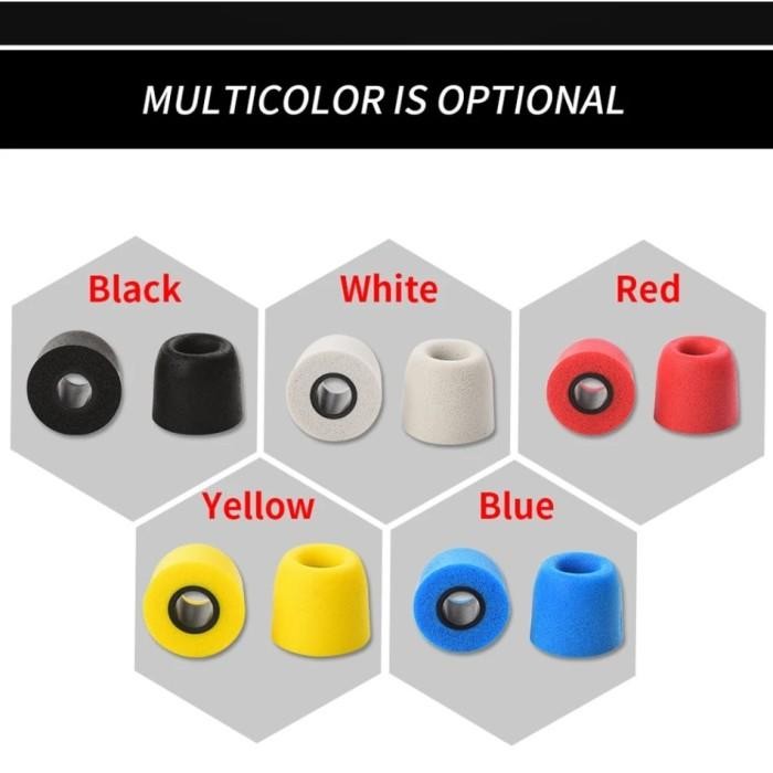 ybmc- Qkz T400 Earphone Tips Memory Foam Noise Isolating Memory Foam Eartips