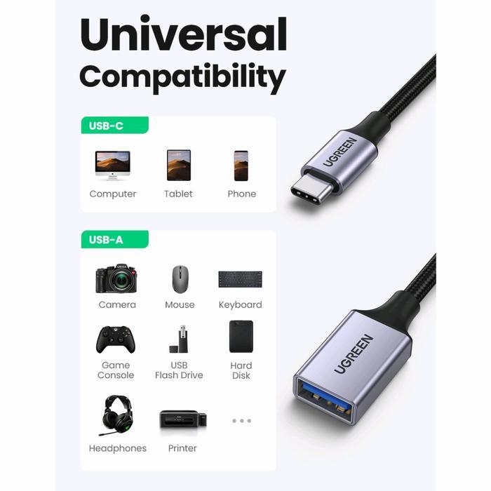 Ugreen Otg Type C To Usb 3.0 - Ugreen Kabel Otg Tipe C Usb C Original Terbaik