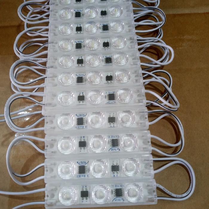 lampu led modul 3 mata 220V putih