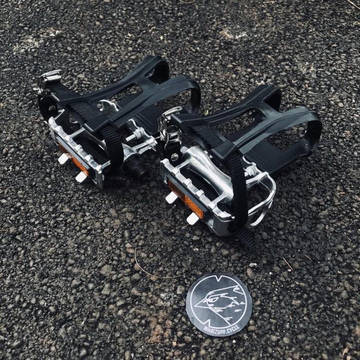 Baru Pedalset Pedal Fixie Toeclip Loncer