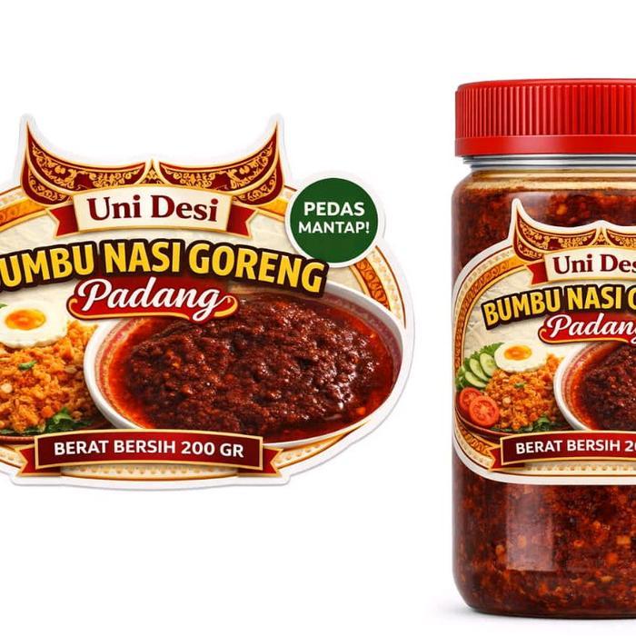 Bumbu nasi goreng Padang praktis dan alami.pemakaian campur satu sendok makan untuk satu piring