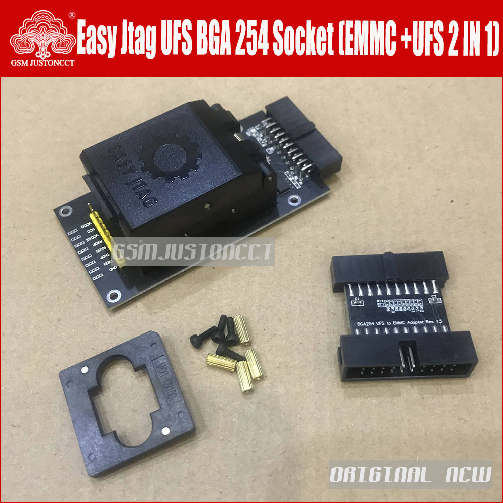 2025 Newest ORIGINAL Easy-Jtag Plus UFS BGA-254 Socket / EMMC 254(EMMC +UFS 2 IN 1) Adapter for EASY