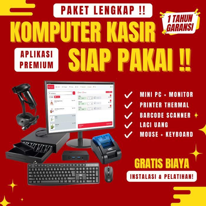 NEW Paket Kasir Lengkap Mini PC + Aplikasi Kasir Materikas Premium 1 Tahun