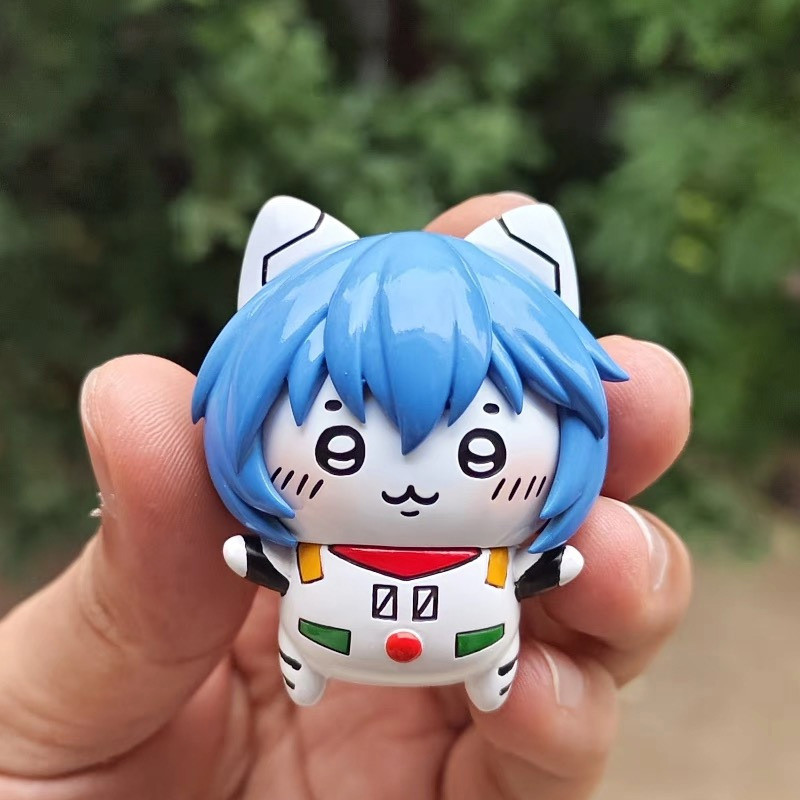 Evangelions Ayanami Rei Asuka Action Figures Cosplay Usagis Hachiwares Anime Model Doll Cartoon