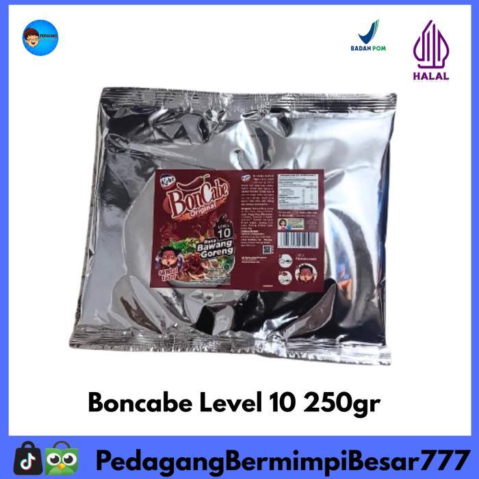 [PBB] Kobe Boncabe Level 10 250gr Bon Cabe Original Cabe Bubuk Pedas Ekstra Cabai Bubuk Tabur