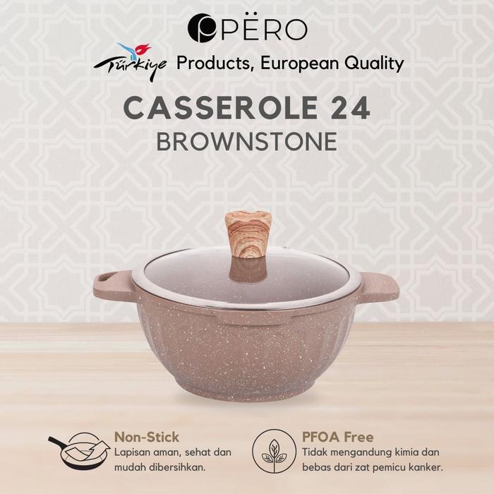 Promo [In House] Pero Braciano Casserole 24 Cm With Steamer Terlaris