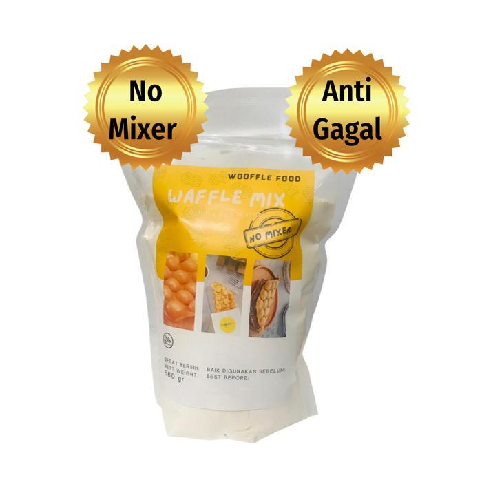 Tepung Premix Egg Waffle/Hongkong Waffle 560 gram anti gagal no mixer