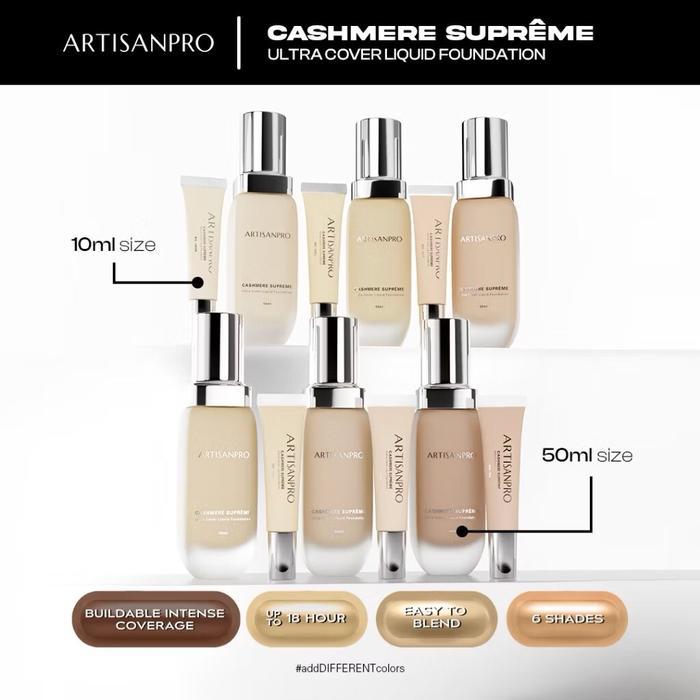 Ready Artisan Pro Cashmere Supreme Ultra Cover Liquid Foundation / Foundation Artisan Pro