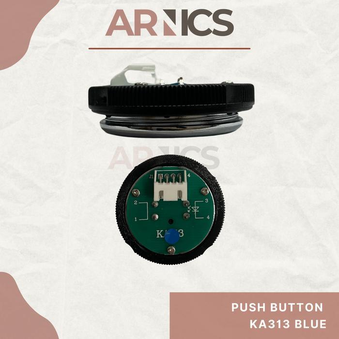 Push Button KA313 push button biru blue / Elevator Push Button / Push Button Lift