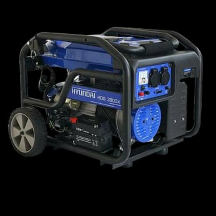 TERBARUUU genset starter 3000 watt Hdg 3800 X+ Oli+bensin 3 liter+kabel 5 m