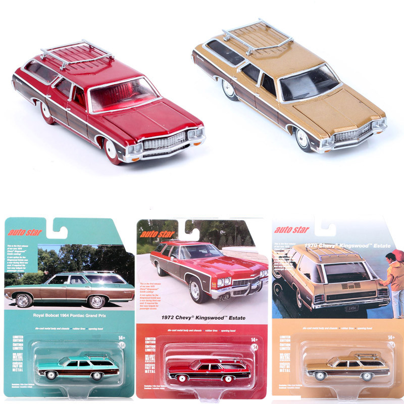 Auto Star AW 1/64 Scale Old 1970 Chevrolet Impala Kingswood Estate Station Wagon Diecast & Vehicles