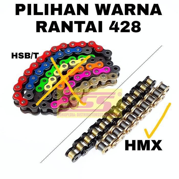 GEARSET SSS 428 CRF150 CRF RANTAI SSS HMX GOLD / BLACK GIRSET GIR SET GEAR SET
