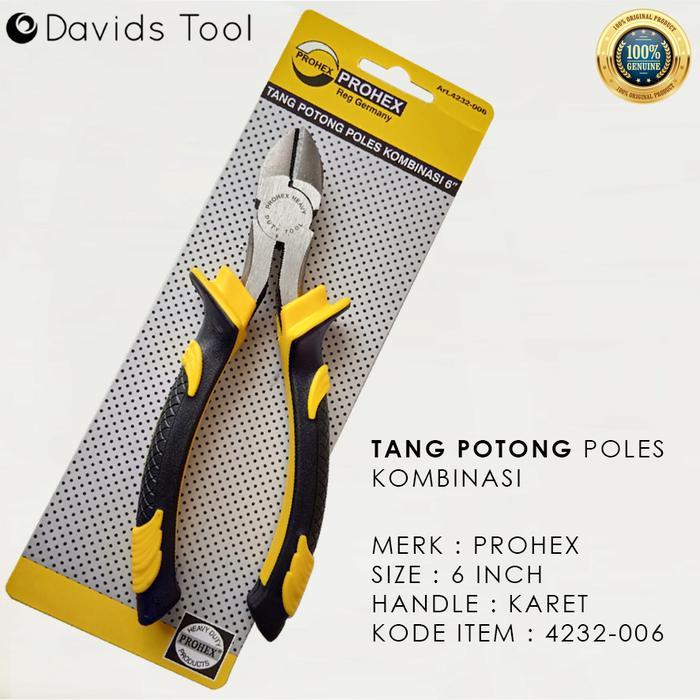 Tang Potong Kabel Listrik Kupas 6 Inch Prohex