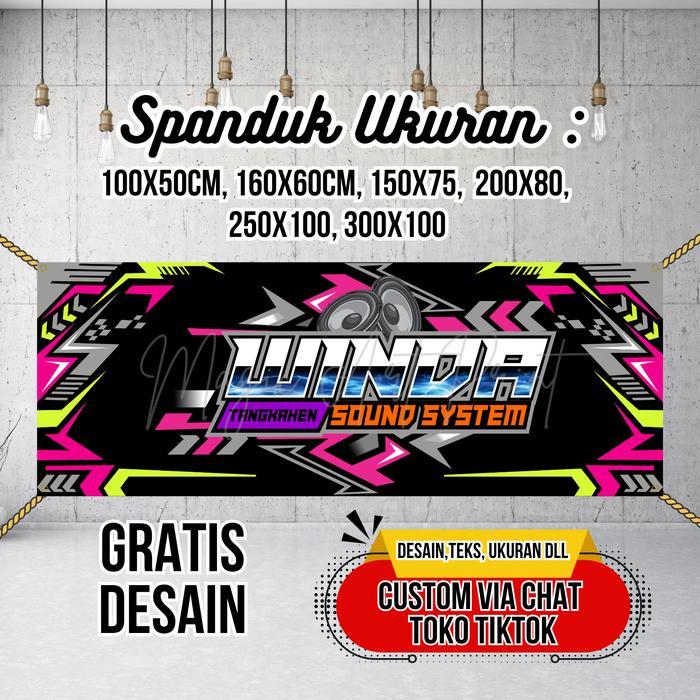 SPANDUK BANNER Audio Sound System MMT Spanduk Custom 300x100