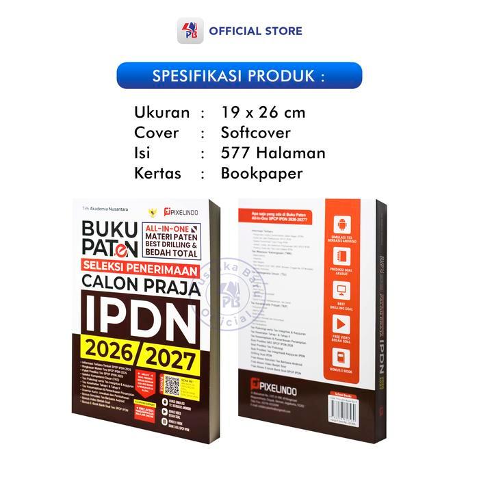 Buku Tes IPDN / Paten Seleksi Penerimaan Calon Praja IPDN 2026/2027 / AR-RUZZ