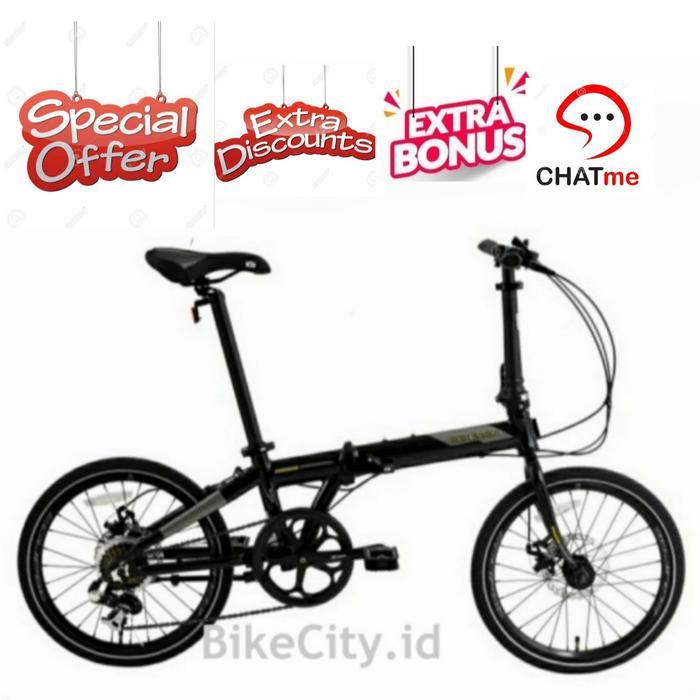 Sepeda Lipat DAHON ION MADISON 7 speed NEW (BLACK) - GARANSI RESMI