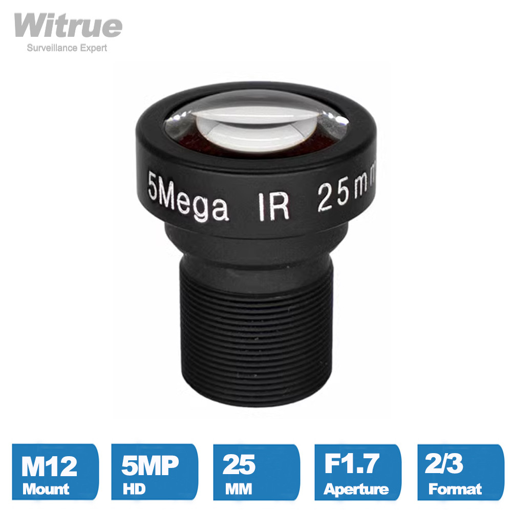 Witrue HD lens 5MP M12 25MM 35MM 50MM Low Distortion for Surveillance Security Cameras