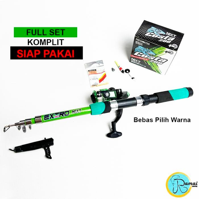 Maguro Fishiing - 1 Set Joran Pancing Xtro 150 Reel Costa Kagawa Warna Lengkap