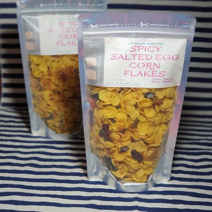 

SPICY SALTED EGG / TELUR ASIN CORNFLAKES 175GR