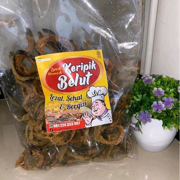 

KERIPIK BELUT LUCK SNACK 500 GRAM ORIGINAL - CEMILAN LEZAT DAN GURIH FOOD