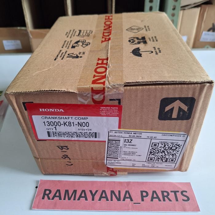 Crankshaf Comp Stang Seher Komplit Beat Esp New 13000K81N00