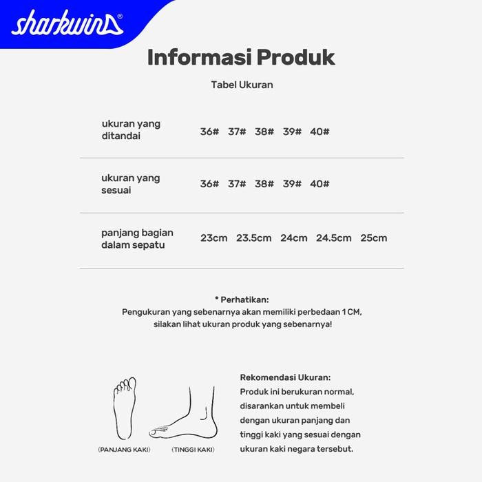 Sharkwin Sandal Wanita Jeli Pita Lucu PVC Anti-Slip Slippers SF30202